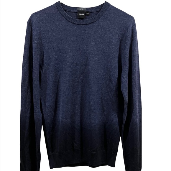 NWOT Boss Hugo boss dark blue sweater small size - Picture 12 of 12